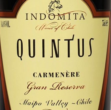 Indomita Quintus - Carmenère Gran Reserva 2012